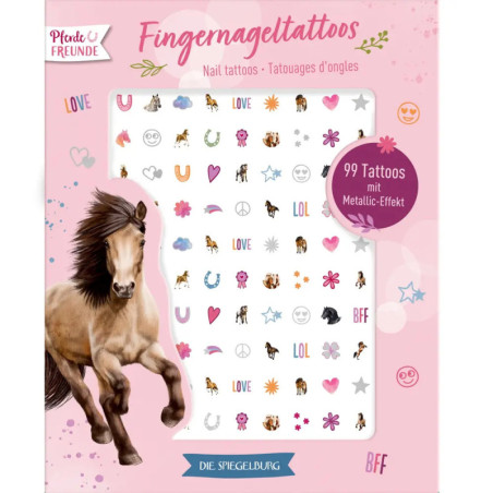 Fingernageltattoos - Pferdefreunde