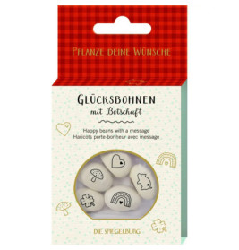 Geprägte Saatbohnen Pflanze d. Wünsche - Viel Glück