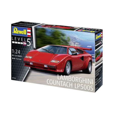 Lamborghini Countach LP500S, Revell Modellbausatz Lamborghini Countach LP500S, Revell Modellbausatz