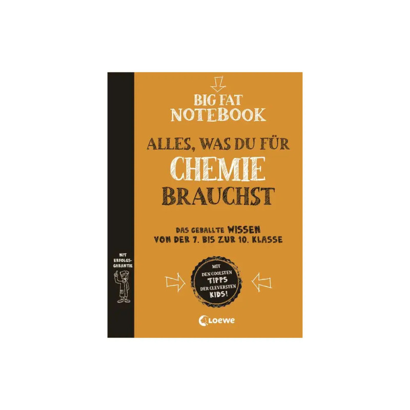 Cover eines deutschen Chemie-Lernbuchs: Alles, was du für Chemie brauchst aus der Reihe Big Fat Notebook. Cover eines deutschen Chemie-Lernbuchs: Alles, was du für Chemie brauchst aus der Reihe Big Fat Notebook.