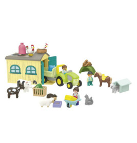 PLAYMOBIL 71656 1.2.3: Bauernhof-Abenteuer mit Traktor, Anhänger und tierischen Freunden