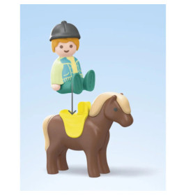 PLAYMOBIL 71656 1.2.3: Bauernhof-Abenteuer mit Traktor, Anhänger und tierischen Freunden