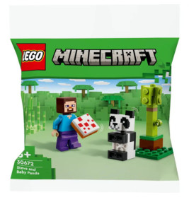LEGO Minecraft 30672 Steve mit Baby-Panda
