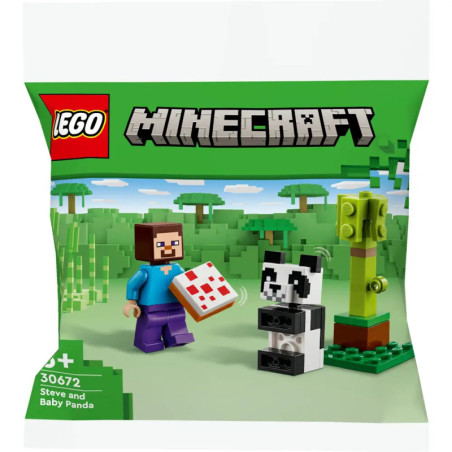 LEGO Minecraft 30672 Steve mit Baby-Panda