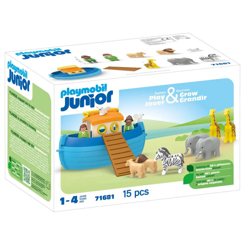Playmobil Junior Arche Noah Spielset, mit Tieren und Figuren, für Kinder von 1-4 Jahren, 15-teilig. Playmobil Junior Arche Noah Spielset, mit Tieren und Figuren, für Kinder von 1-4 Jahren, 15-teilig.