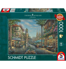 Spanisches Straßencafé, Puzzle Thomas Kinkade 1.000 Teile