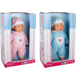 Amia Puppe mit Mütze, sprechend, 28 cm, 2-fach sortiert