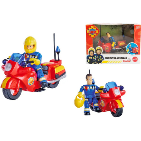 Sam Feuerwehr Motorrad mit Figur