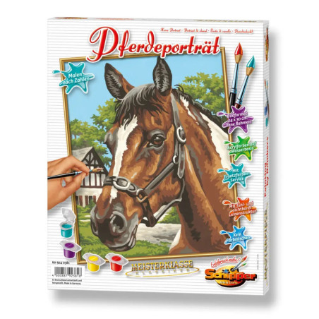 Malen nach Zahlen - Pferdeportrait Malen nach Zahlen - Pferdeportrait