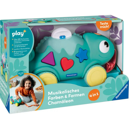 Ravensburger 4875 play+ Musikalisches Formen und Farben Chamäleon