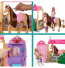 BRB Stall mit Puppe und Pferd