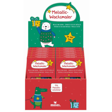 Metallic-Wachsmaler Sternenstaub 4er Set