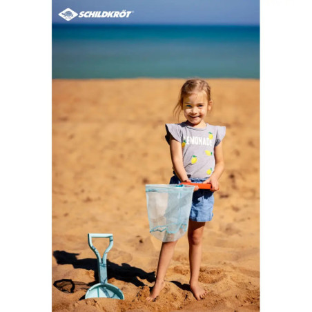 Schildkröt - Funsport - 2in1 Beachtoy Set, Schaufel + Kescher, rot-blau