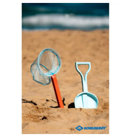 Schildkröt - Funsport - 2in1 Beachtoy Set, Schaufel + Kescher, rot-blau