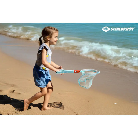 Schildkröt - Funsport - 2in1 Beachtoy Set, Schaufel + Kescher, rot-blau