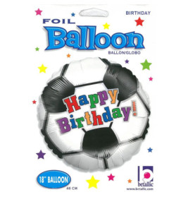 Birthday Fußball/Soccer 46 cm, incl. Helium