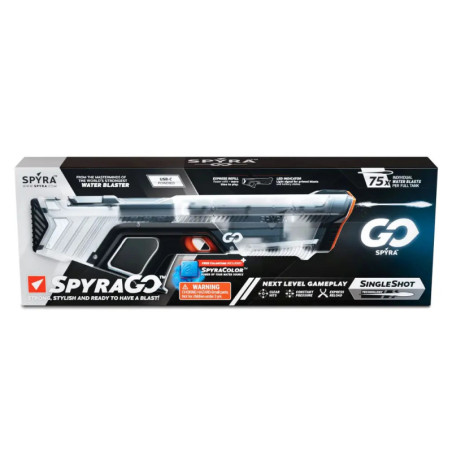SpyraGO Clear Wasserpistole mi t LED Anzeige