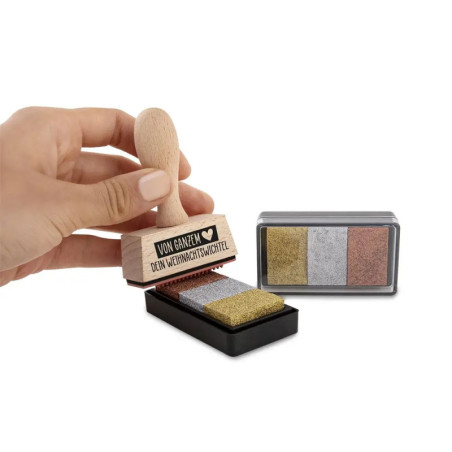 Stempelkissen Metallic - Gold, Silber, Bronze