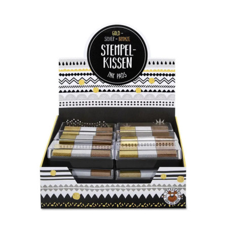 Stempelkissen Metallic - Gold, Silber, Bronze