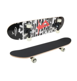 Hornet Skateboard ABEC 1, Des 4 schwarz/weiß/rot