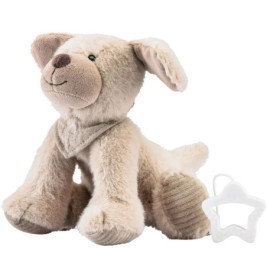 Spieluhr M Hund Lucky, graubeige