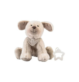 Spieluhr M Hund Lucky, graubeige