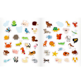 Mein 1. Sticker-Malbuch: Lieblingstiere