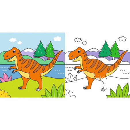 Mein kunterbuntes Dinosaurier-Malbuch -