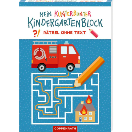 Mein k. Kindergartenblock: Rätsel - Feuerwehr & Polizei