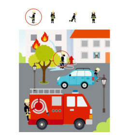 Mein k. Kindergartenblock: Rätsel - Feuerwehr & Polizei