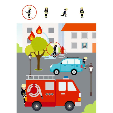 Mein k. Kindergartenblock: Rätsel - Feuerwehr & Polizei