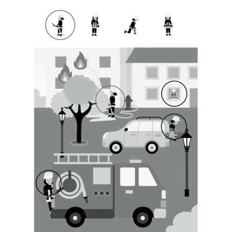 Mein k. Kindergartenblock: Rätsel - Feuerwehr & Polizei