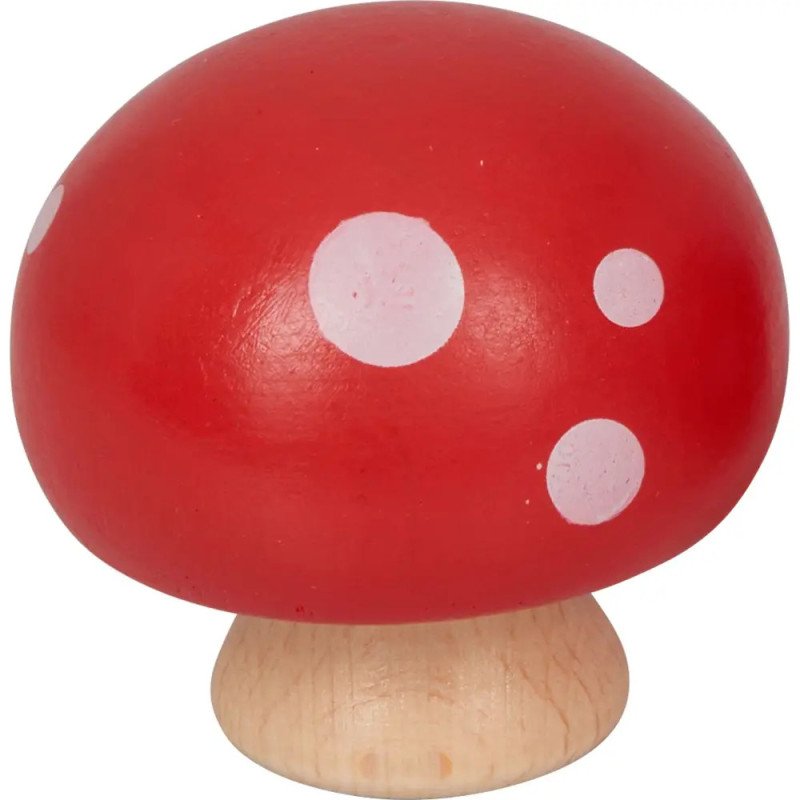 Holz-Pilz mit Quietscher - Win terzauberr im Weihnachtswald