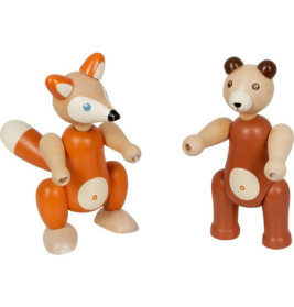 Holz-Fuchs & Bär - Winterzaube r im Weihnachtswald sortiert