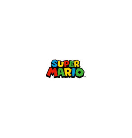 Accutime Kinderuhr Super Mario, Analoge Armbanduhr mit beschrifteten Zeigern zum Lernen der Uhr, Wei