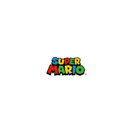 Accutime Kinderuhr Super Mario, Analoge Armbanduhr mit beschrifteten Zeigern zum Lernen der Uhr, Wei