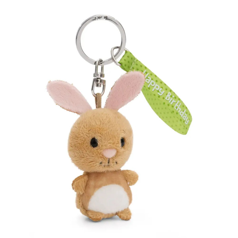 Schlüsselanhänger Hase Aus Holz | Ca. 10 Cm | Mit Metallring | Süßes Mitgebsel Für Kinder