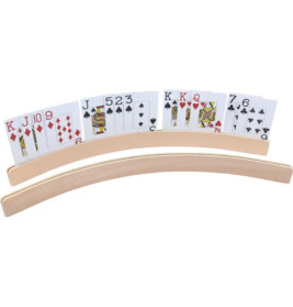 Kartenhalter Holz gebogen, circa 50 cm