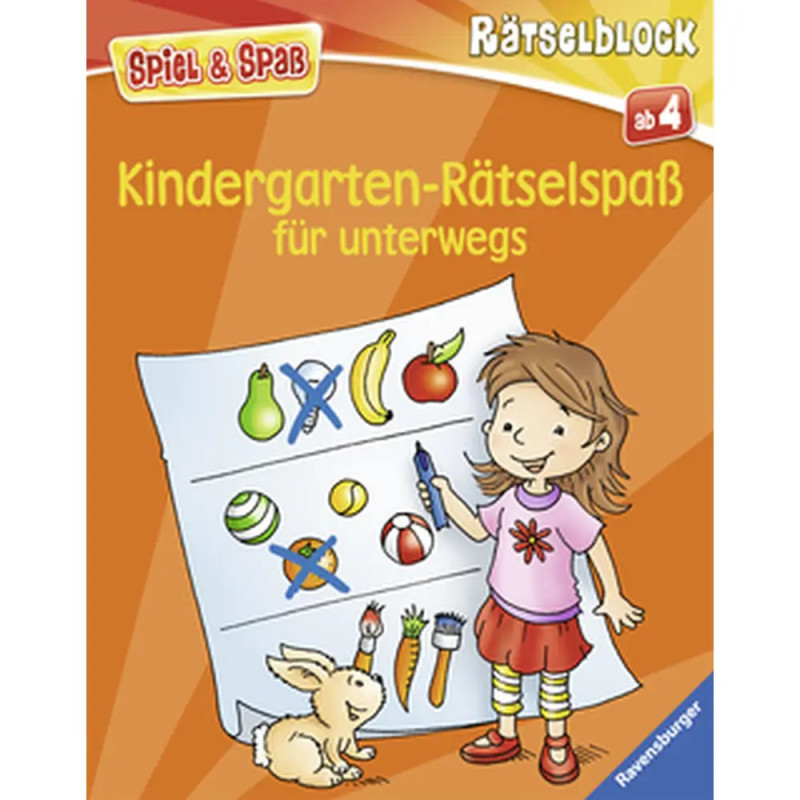 Ravenburger 55983 Kindergarten-Rätselspaß für unterwegs Kreativität