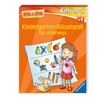 Ravenburger 55983 Kindergarten-Rätselspaß für unterwegs Kreativität