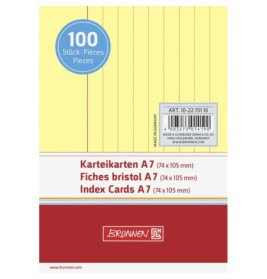 BRUNNEN 102270110  Karteikarten  gelb