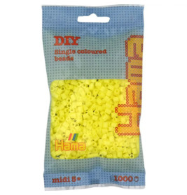 Hama® Bügelperlen Midi - Pastell Gelb 1000 Perlen