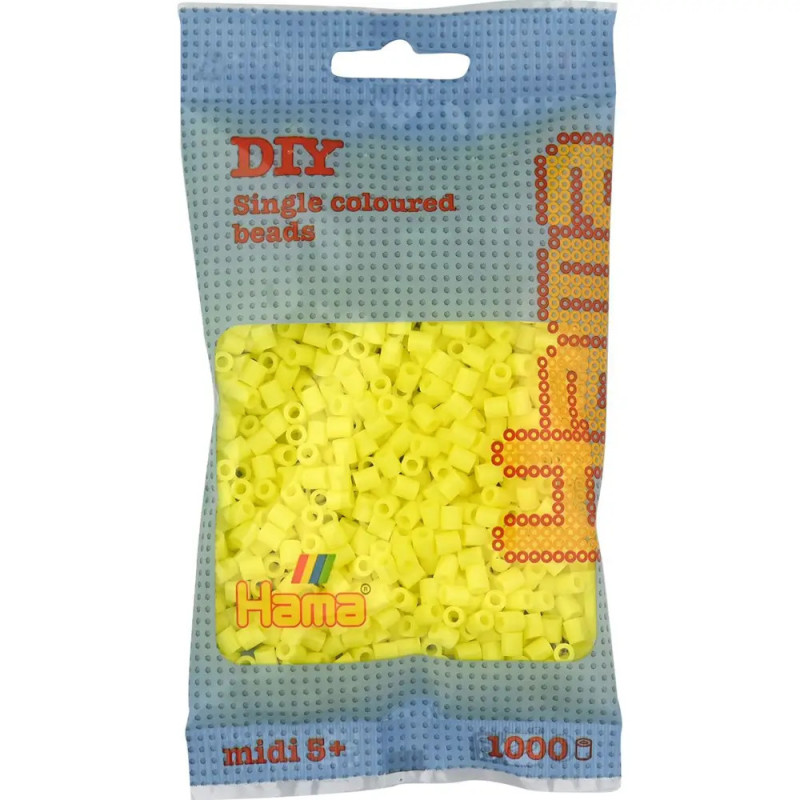 Hama® Bügelperlen Midi - Pastell Gelb 1000 Perlen