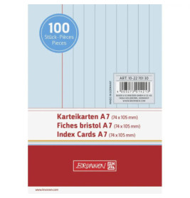BRUNNEN 102270130  Karteikarten  blau