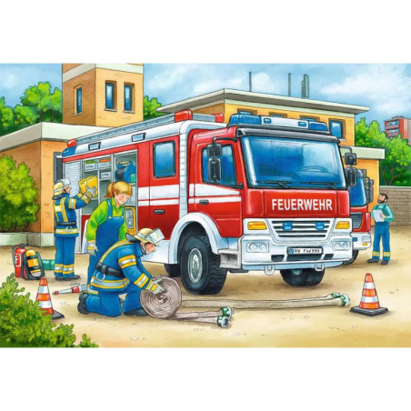 Ravensburger 7574 Puzzle Polizei und Feuerwehr 2 X 12 Teile