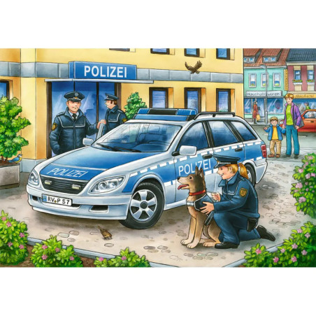 Ravensburger 7574 Puzzle Polizei und Feuerwehr 2 X 12 Teile