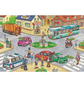 Schmidt Spiele Puzzle-Box Verkehrsmittel im Metallkoffer, 2x26 Teile, 2x48 Teile