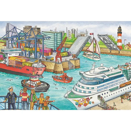 Schmidt Spiele Puzzle-Box Verkehrsmittel im Metallkoffer, 2x26 Teile, 2x48 Teile Schmidt Spiele Puzzle-Box Verkehrsmittel im Metallkoffer, 2x26 Teile, 2x48 Teile