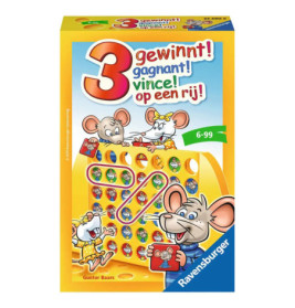 Ravenburger 23390 3 gewinnt! Mitbringspiele Mitbringspiele