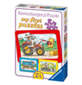 Ravensburger 65738  My first Puzzle Bagger, Traktor und Kipplader 3 x 6 Teile